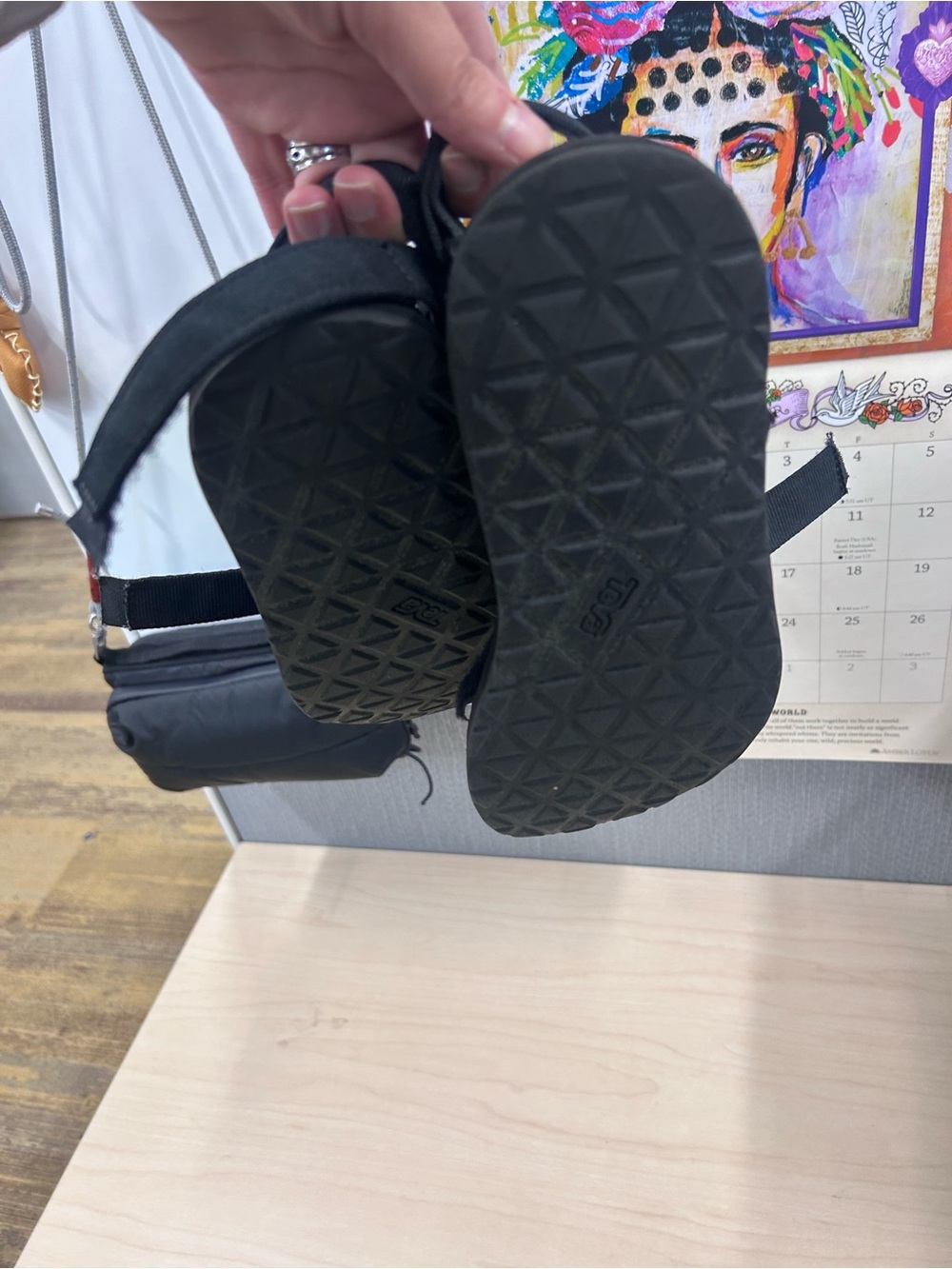Black Women's Teva Sandals - Picture 3 of 7